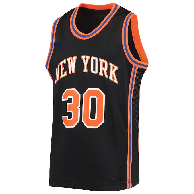 Comfortable Basketball Jersey for All-Day Wear-NY.Knicks #30 Julius Randle 2021-22 Swingman Jersey City Edition Navy Stitched American Basketball Jersey