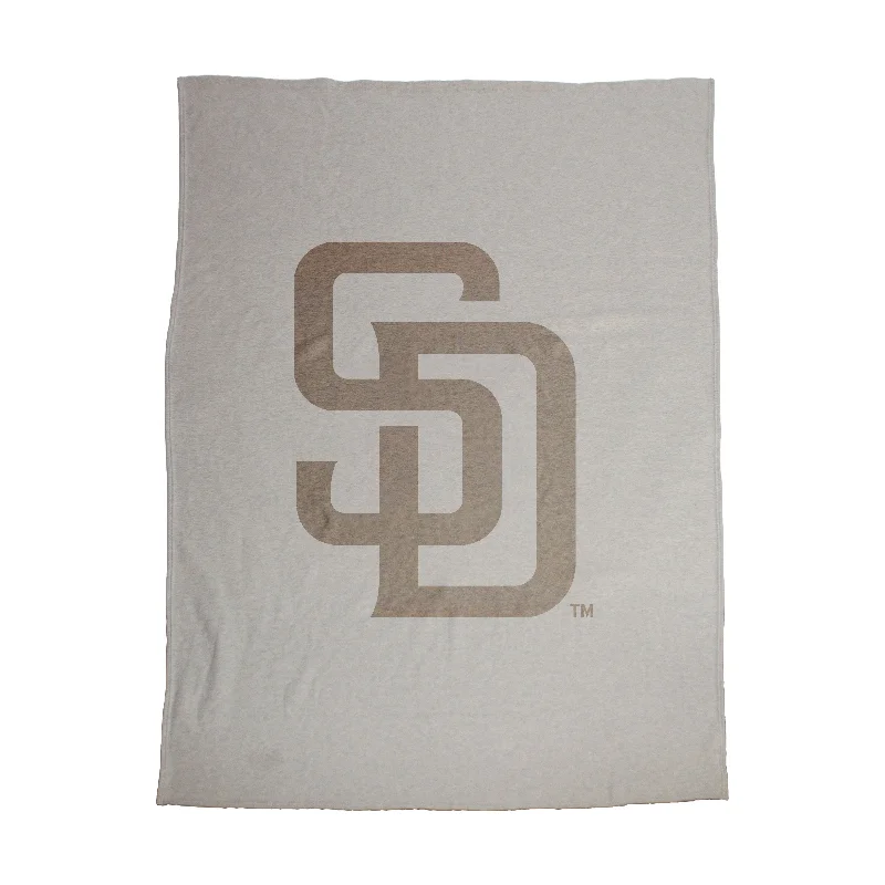 Custom-Printed Team Home Textiles for Game-Day Decorations-SD Padres Oversized Logo Sublimated Sweatshirt Blanket