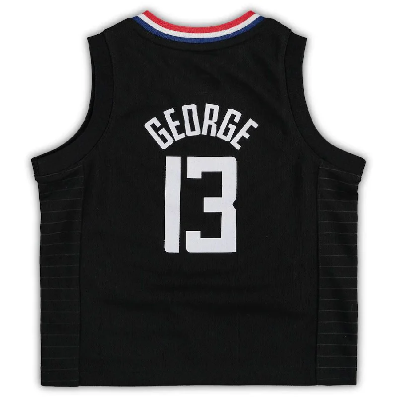 Team Spirit Basketball Jersey for School Events-LA.Clippers #13 Paul George Jordan Brand Toddler 2020-21 Jersey  Statement Edition Black Stitched American Basketball Jersey