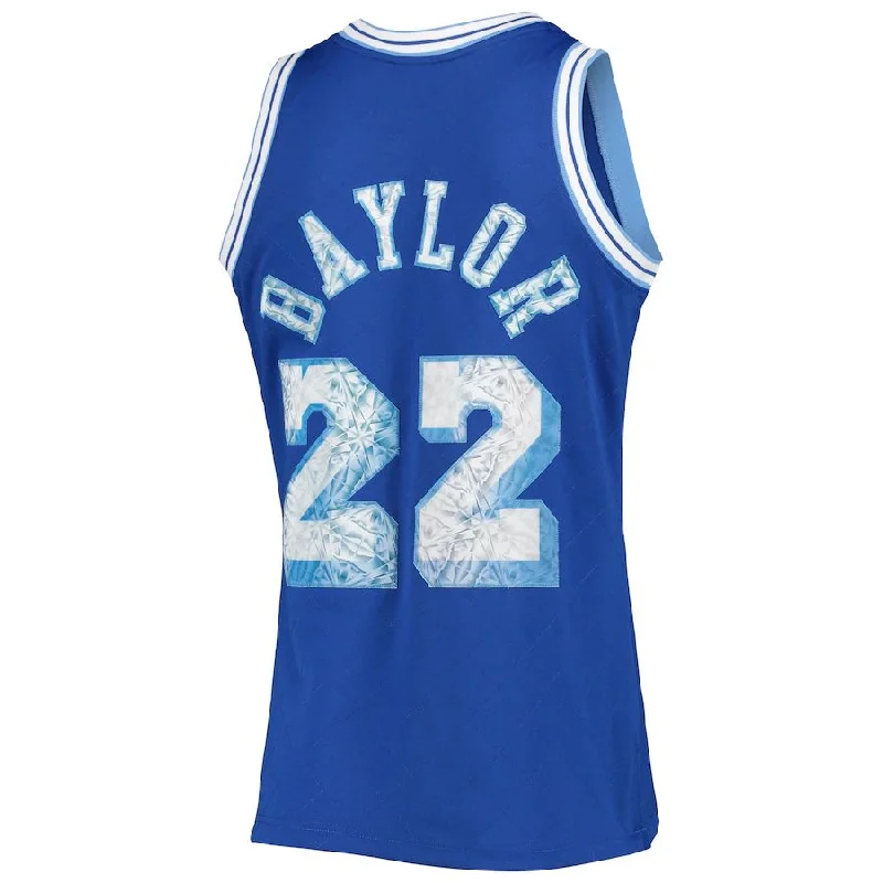 Athletic Basketball Jersey for High-Intensity Games-LA.Lakers #22 Elgin Baylor Mitchell & Ness 1996-97 Hardwood Classics 75th Anniversary Diamond Swingman Jersey Royal Stitched American Basketball Jersey