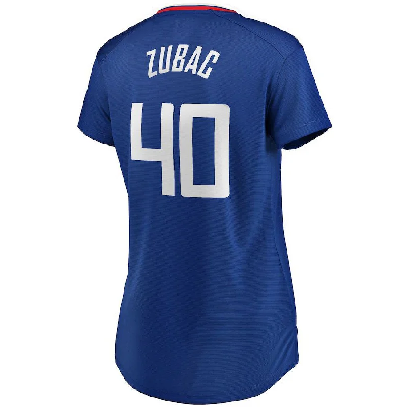 Stylish Basketball Jersey for Fans and Players-LA.Clippers #40 Ivica Zubac Fanatics Branded Fast Break Player Jersey Icon Edition Royal Stitched American Basketball Jersey