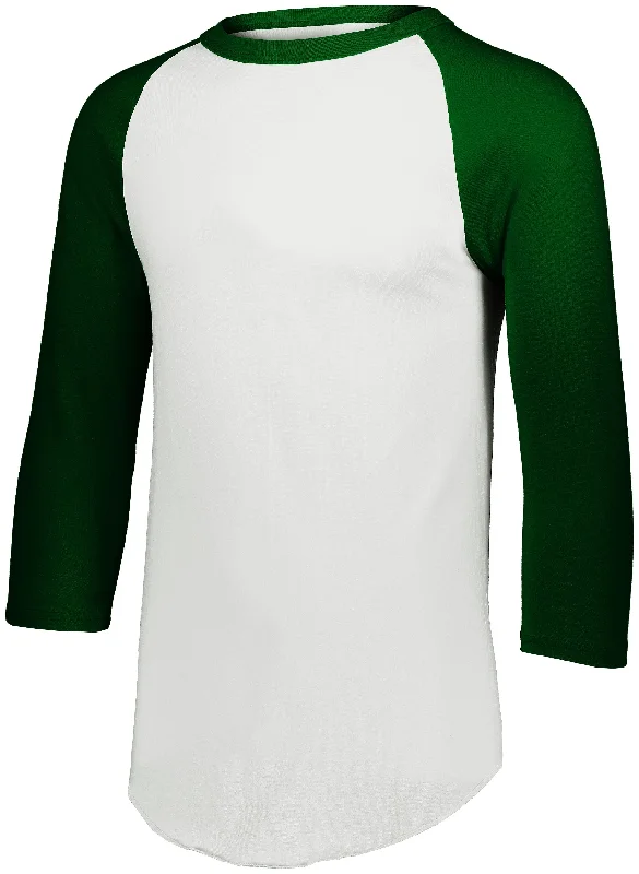 White/Dark Green