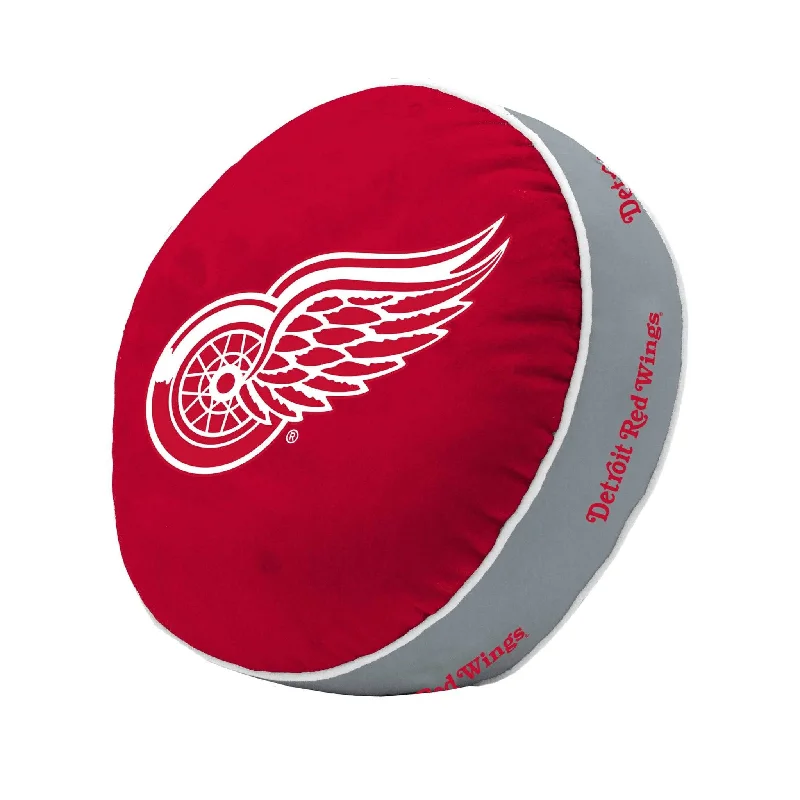 Unique Team Home Textiles for Tailgating and Fan Gatherings-Detroit Red Wings Puff Pillow