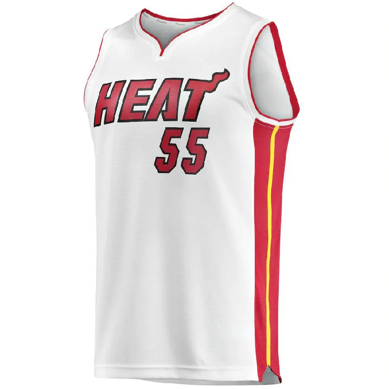 Custom Basketball Jersey with Team and Player Name-M.Heat #55 Duncan Robinson Fanatics Branded  Fast Break Player Jersey Association Edition White Stitched American Basketball Jersey