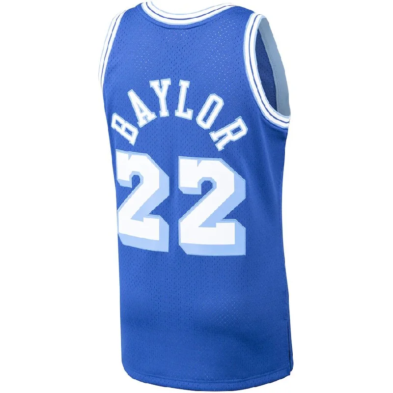 Custom Printed Basketball Jersey for Fan Support-LA.Lakers #22 Elgin Baylor Mitchell & Ness 1960-61 Hardwood Classics Swingman Player Jersey Royal Stitched American Basketball Jersey