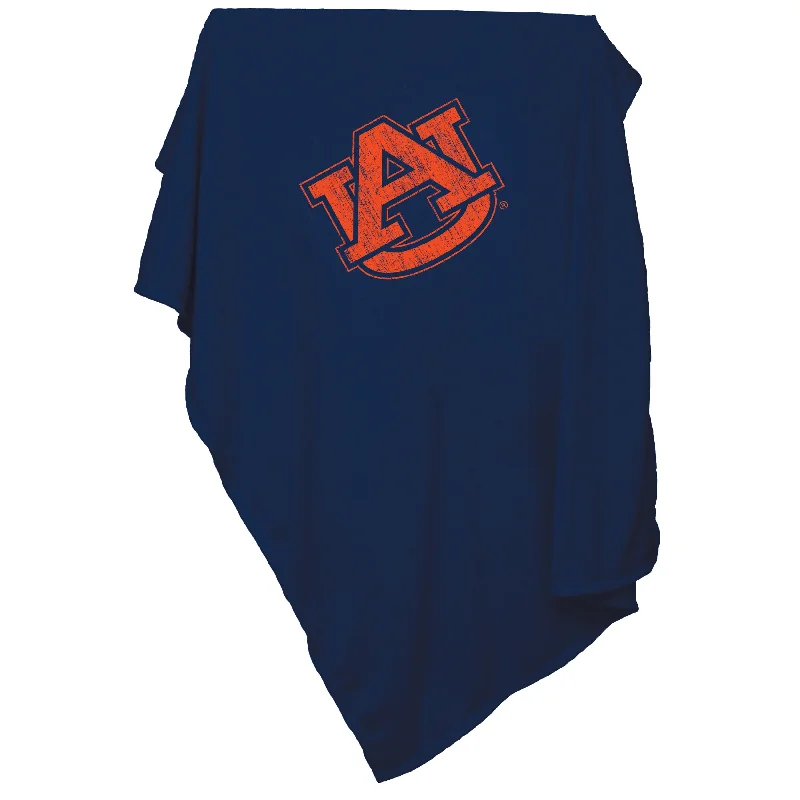 Team Home Textiles with Team Logos for Bedrooms-Auburn Sweatshirt Blanket (Screened)