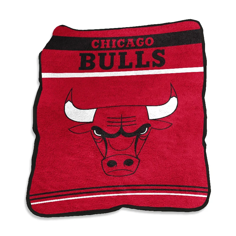 Team Home Textiles with Sports Team Logos for Fanatic Bedrooms-Chicago Bulls Gameday Raschel Throw