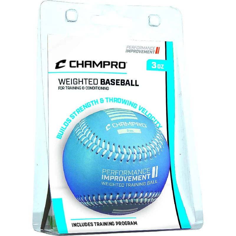 Soft-Core Baseball for Gentle Use in Tournaments-Champro Weighted Training Baseballs