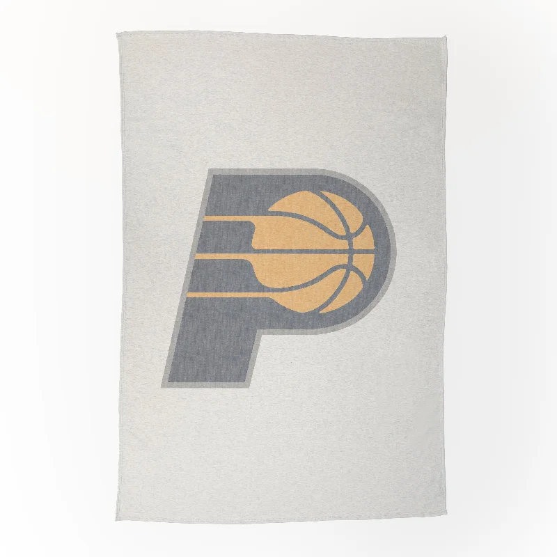 Personalized Team Home Textiles for College Dorm Rooms-Indiana Pacers Oversized Logo Sublimated Sweatshirt Blanket