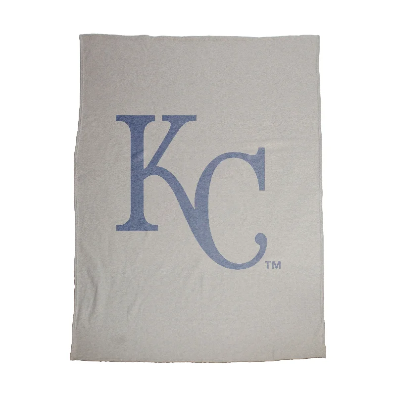 Vibrant Team Home Textiles for Modern Sports Fans-Kansas City Royals Oversized Logo Sublimated Sweatshirt Blanket