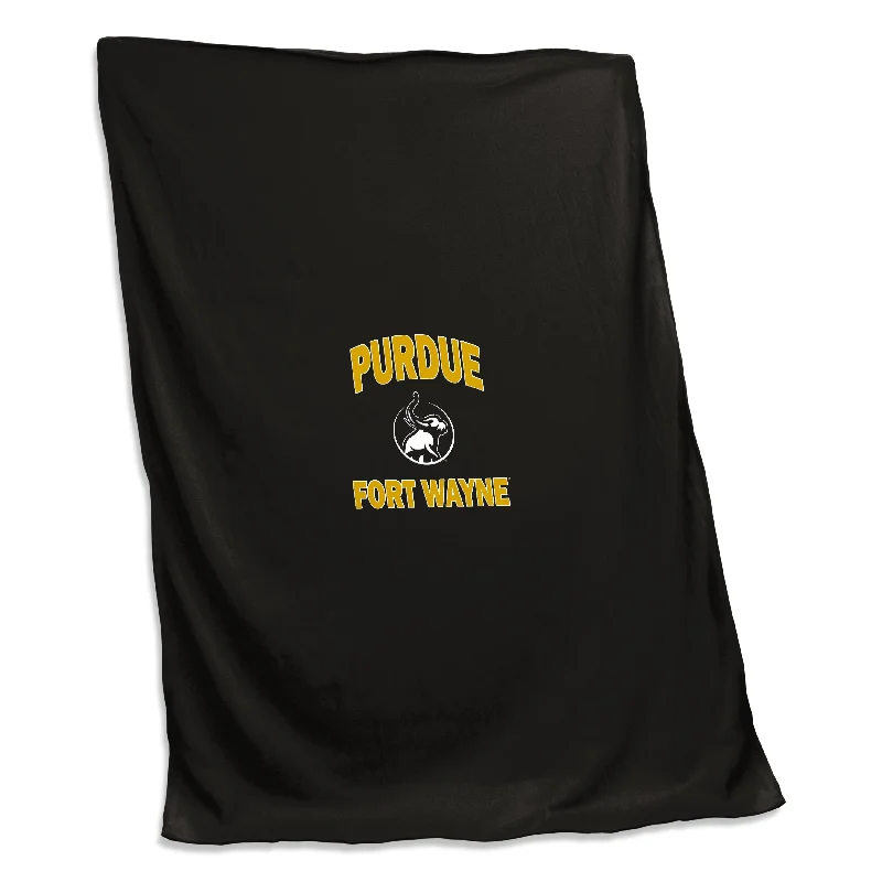 Team Home Textiles Featuring Unique Prints and Patterns for Bold Statements-Indiana Purdue Fort Wayne Screened Sweatshirt Blanket