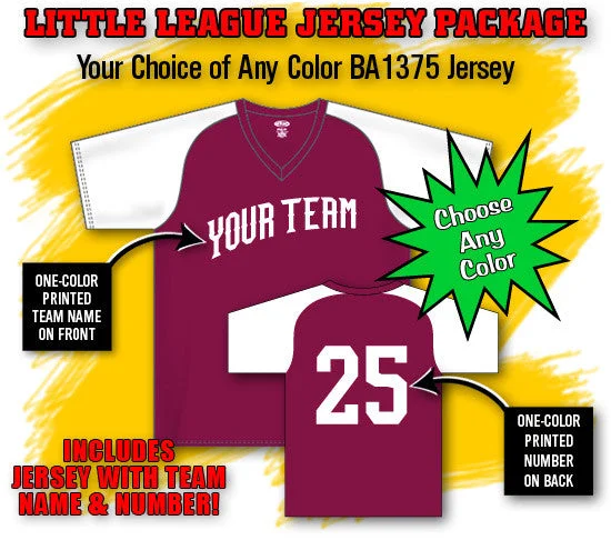 Premium Cotton Baseball Jersey for Everyday Wear-Athletic Knit Little League Baseball Jersey Package