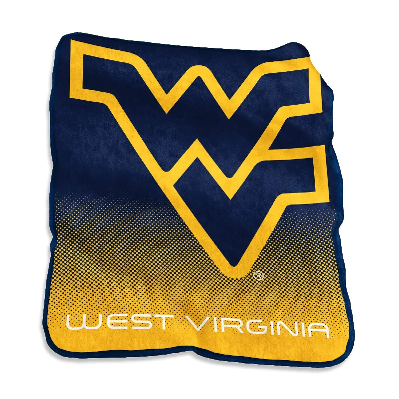 Unique Team Home Textiles for Personalized Game Rooms-West Virginia Raschel Throw