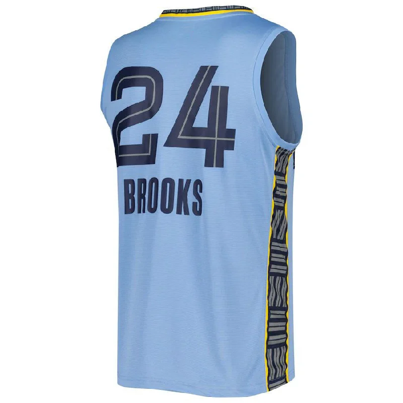 Performance Basketball Jersey for High-Level Play-M.Grizzlies #24 Dillon Brooks Fanatics Branded 2022-23 Fast Break Replica Player Jersey - Statement Edition Light Blue Stitched American Basketball Jersey