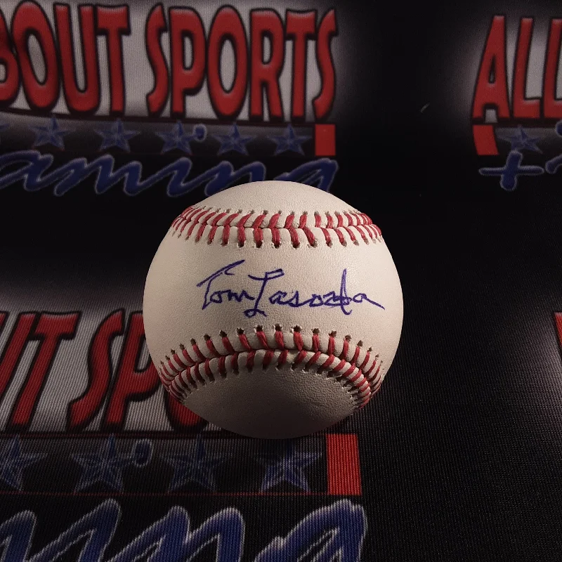 Soft Baseball for Non-Contact Practice Sessions-Tommy Lasorda Authentic Signed Baseball Autographed JSA.