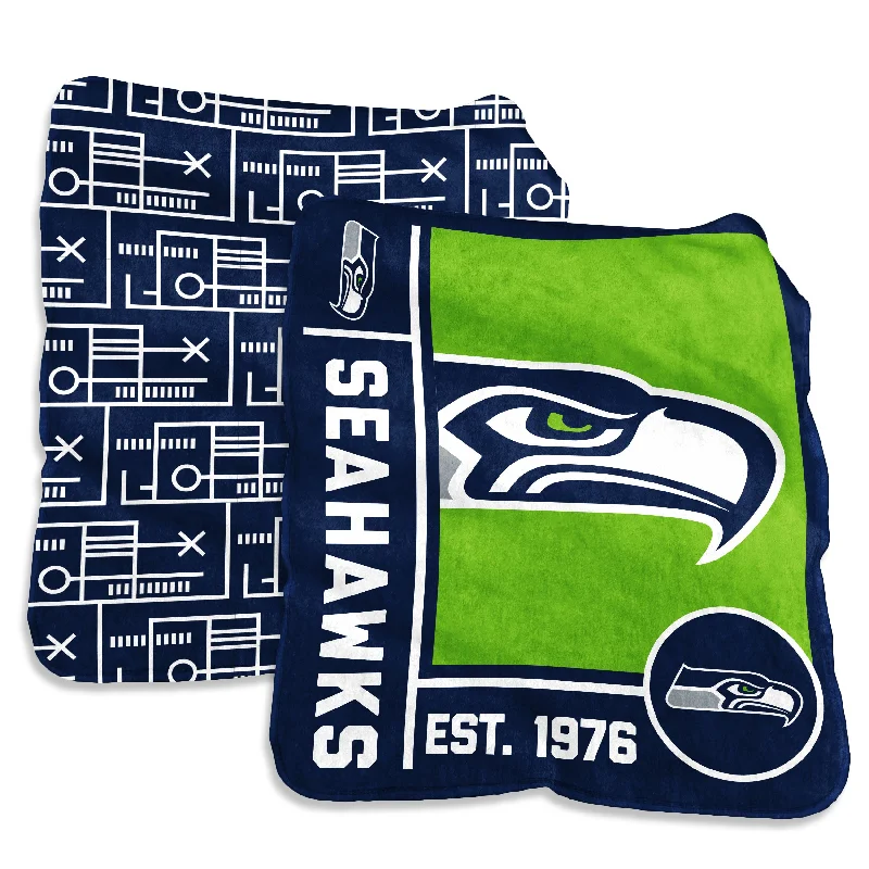 Durable and Washable Team Home Textiles for Busy Households-Seattle Seahawks 60x70 Super Plush Blanket