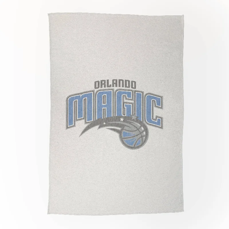 High-Quality Team Home Textiles for Team-Themed Living Rooms-Orlando Magic Oversized Logo Sublimated Sweatshirt Blanket