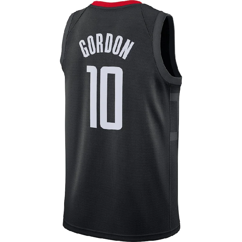 Vintage Basketball Jersey for Classic Design Lovers-H.Rockets #10 Eric Gordon Swingman Jersey Statement Edition Black Stitched American Basketball Jersey