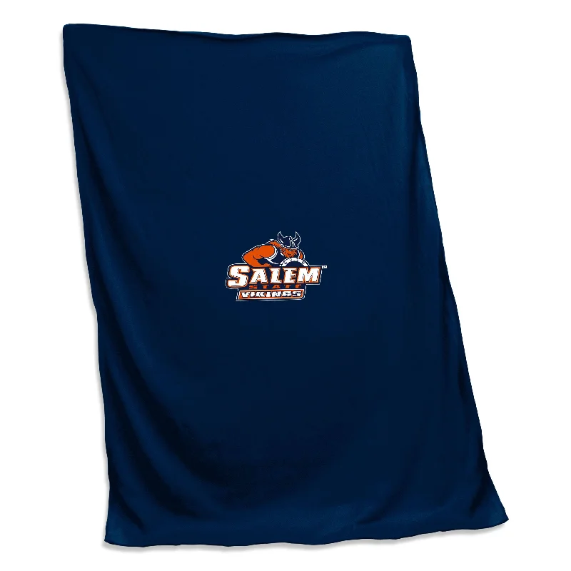 High-Quality Team Home Textiles for Bedroom Comfort-Salem State Screened Sweatshirt Blanket