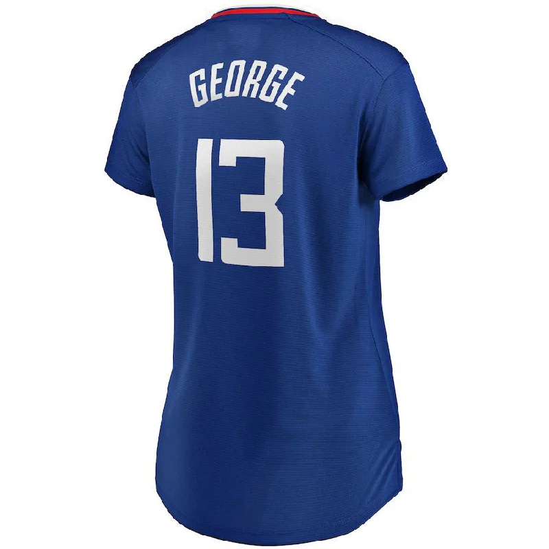 Customizable Basketball Jersey for Your Team-LA.Clippers #13 Paul George Fanatics Branded Fast Break Player Jersey Icon Edition Royal Stitched American Basketball Jersey