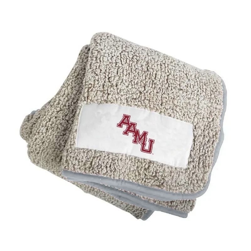 Team Home Textiles with Modern Designs for Contemporary Fans-Alabama A&M Gray Frosty Fleece