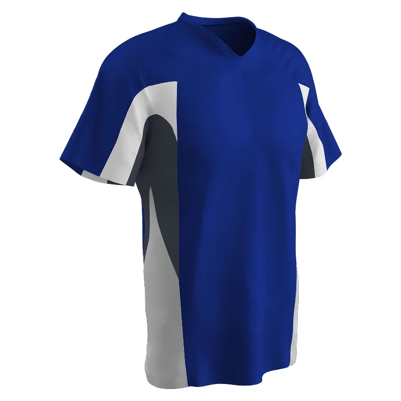 Trendy Baseball Jersey for Casual Wear-Relief V-Neck 3 Color Baseball Jersey, Mens, Boys