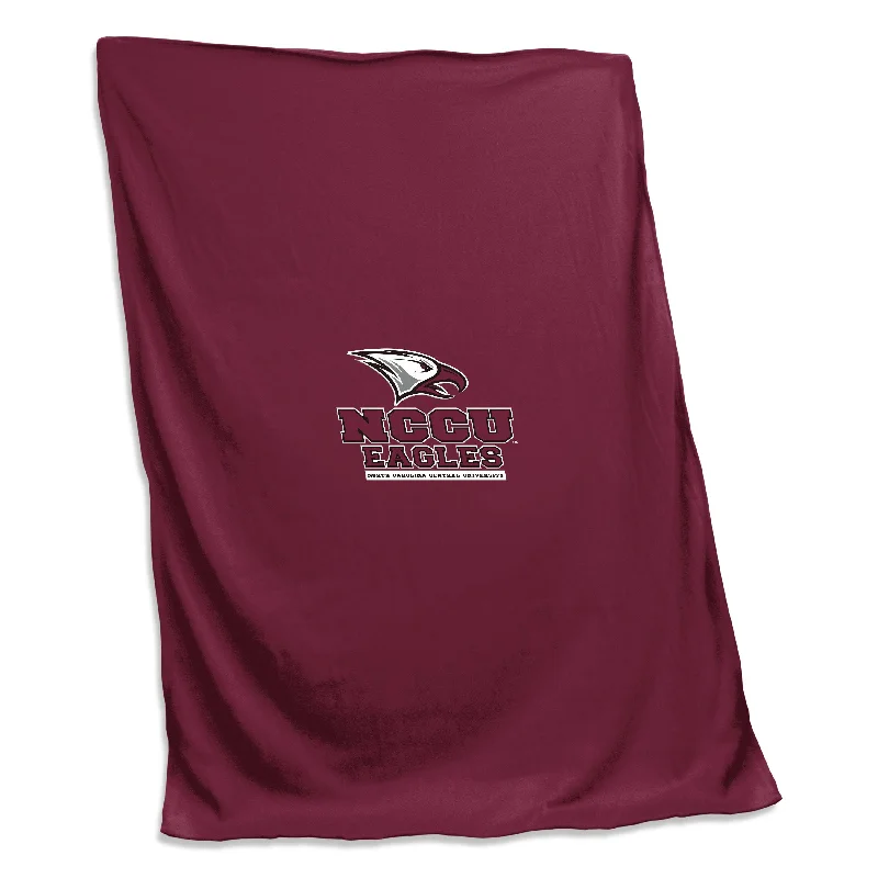 Custom Team Home Textiles for Personalized Home Decor-NC Central Screened Sweatshirt Blanket