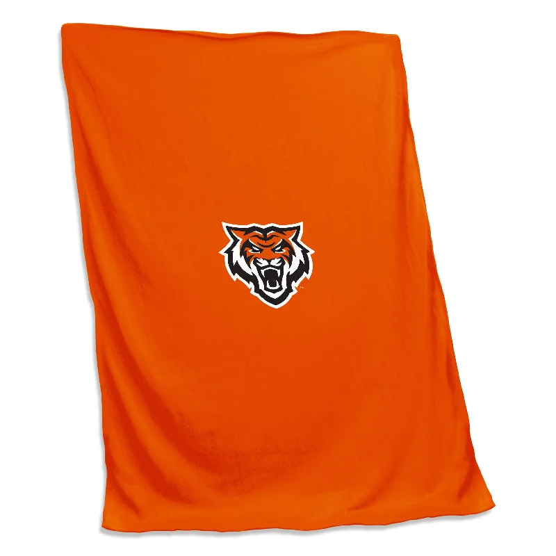 Team Home Textiles for Holiday and Seasonal Fan Decor-Idaho State Orange Screened Sweatshirt Blanket