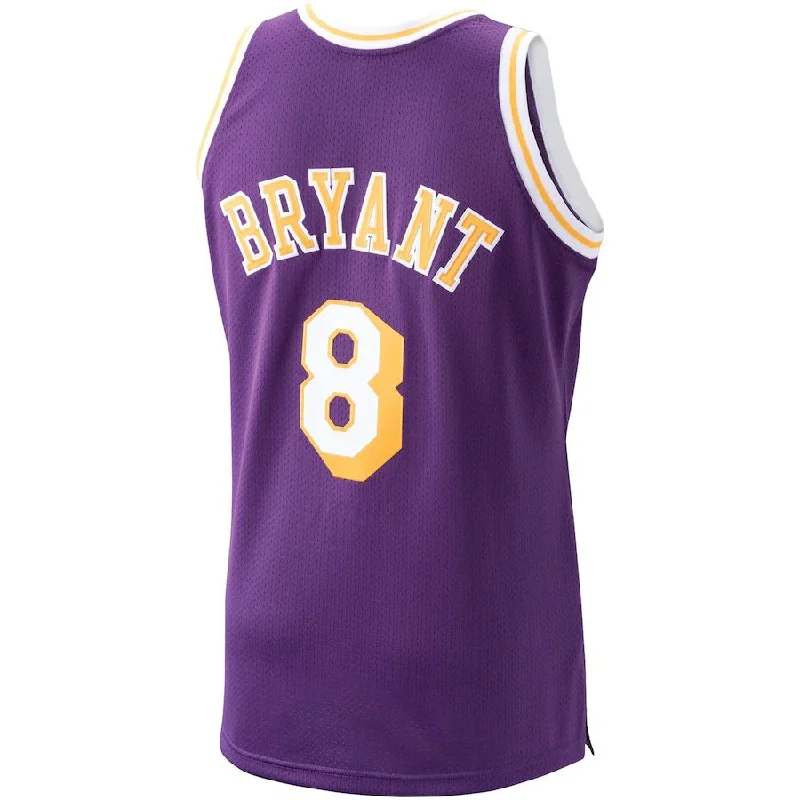 Professional Basketball Jersey for League Play-LA.Lakers #8 Kobe Bryant Mitchell & Ness 1996-97 Hardwood Classics Authentic Player Jersey Purple Stitched American Basketball Jersey