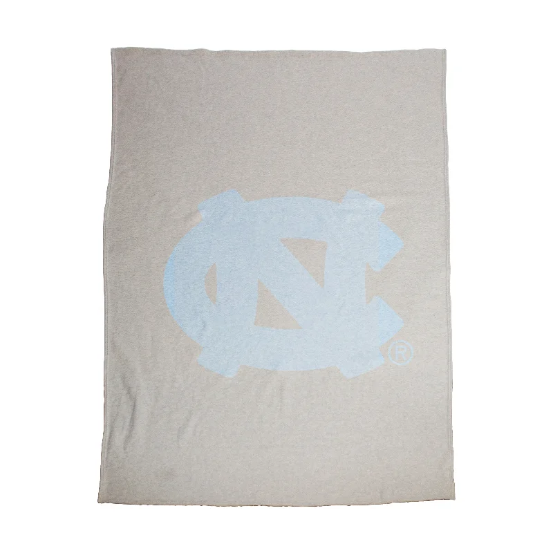 Team Home Textiles with Large Team Logos for Bold Statements-North Carolina Oversized Logo Sublimated Sweatshirt Blanket