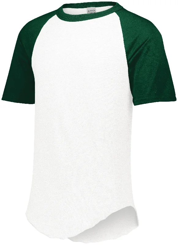 White/Dark Green