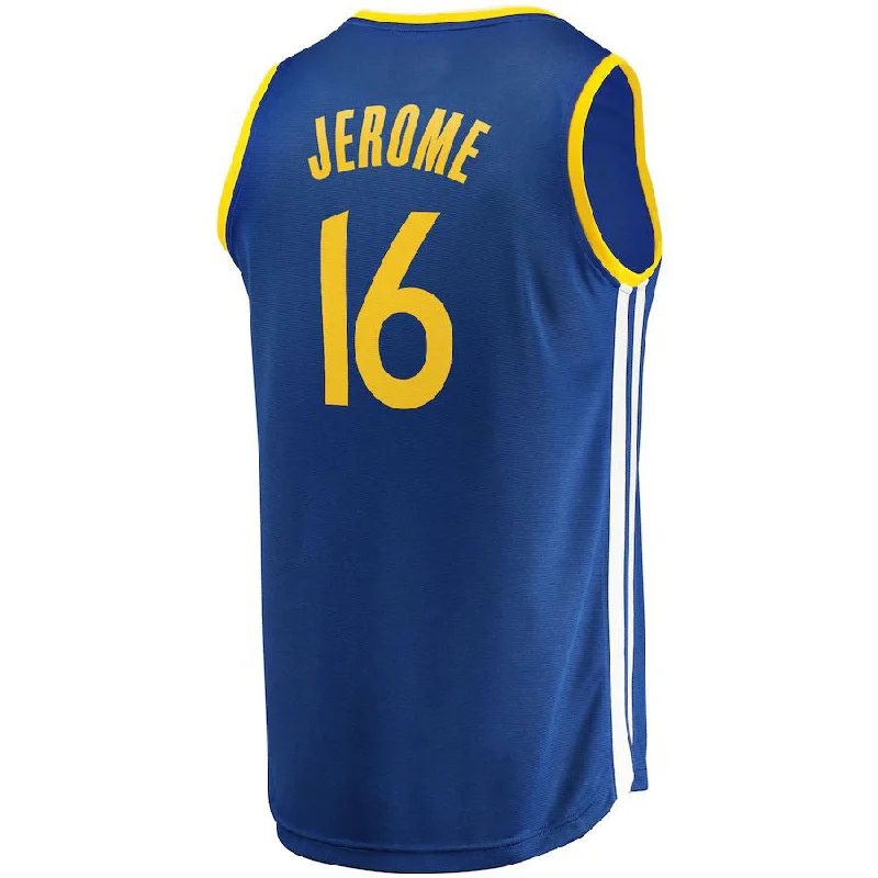 Youth Basketball Jersey for Kids and Teens-G.State Warriors #16 Ty Jerome Fanatics Branded 2022-23 Fast Break Replica Player Jersey Icon Blue Stitched American Basketball Jersey