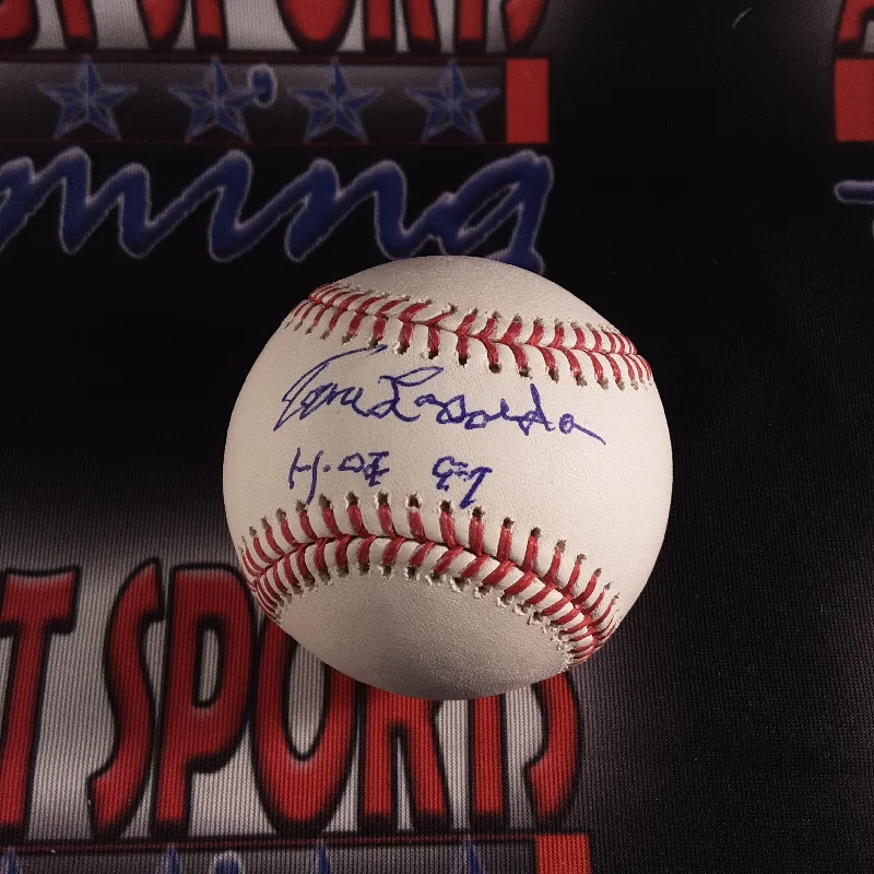 Baseball with Advanced Composite Materials for Strength-Tommy Lasorda Authentic Signed Baseball w/Inscription Autographed JSA-