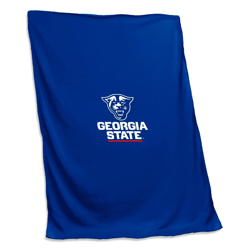 Team Home Textiles with Matching Pillows and Bedding for Complete Look-Georgia State Screened Sweatshirt Blanket