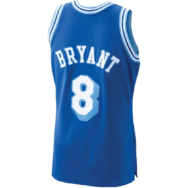 Breathable Mesh Basketball Jersey for Better Airflow-LA.Lakers #8 Kobe Bryant Mitchell & Ness 1996-97 Hardwood Classics Authentic Player Jersey Royal Stitched American Basketball Jersey