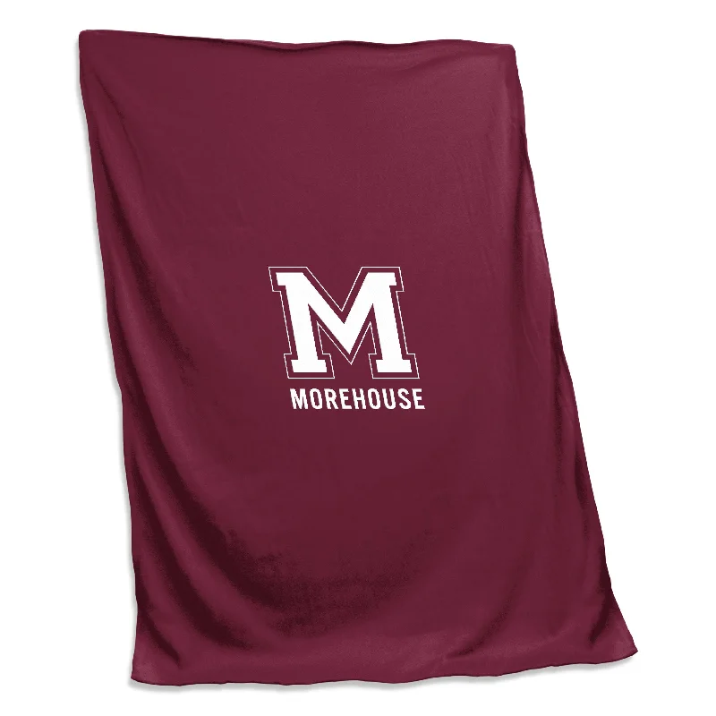 High-Performance Team Home Textiles for Enthusiastic Supporters-Morehouse College Screened Sweatshirt Blanket