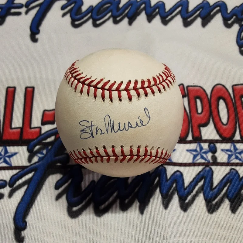 Baseball with Extra Padding for Player Safety-Stan Musial Authentic Signed Baseball Autographed JSA-