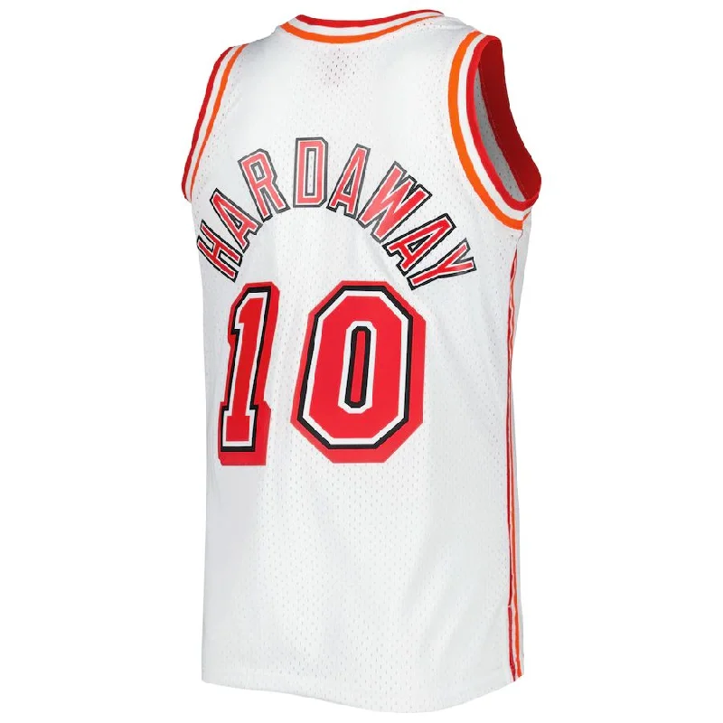 Basketball Jersey for Casual Sports Fans-M.Heat #10 Tim Hardaway Mitchell & Ness 1996-97 Hardwood Classics Swingman Jersey White Stitched American Basketball Jersey