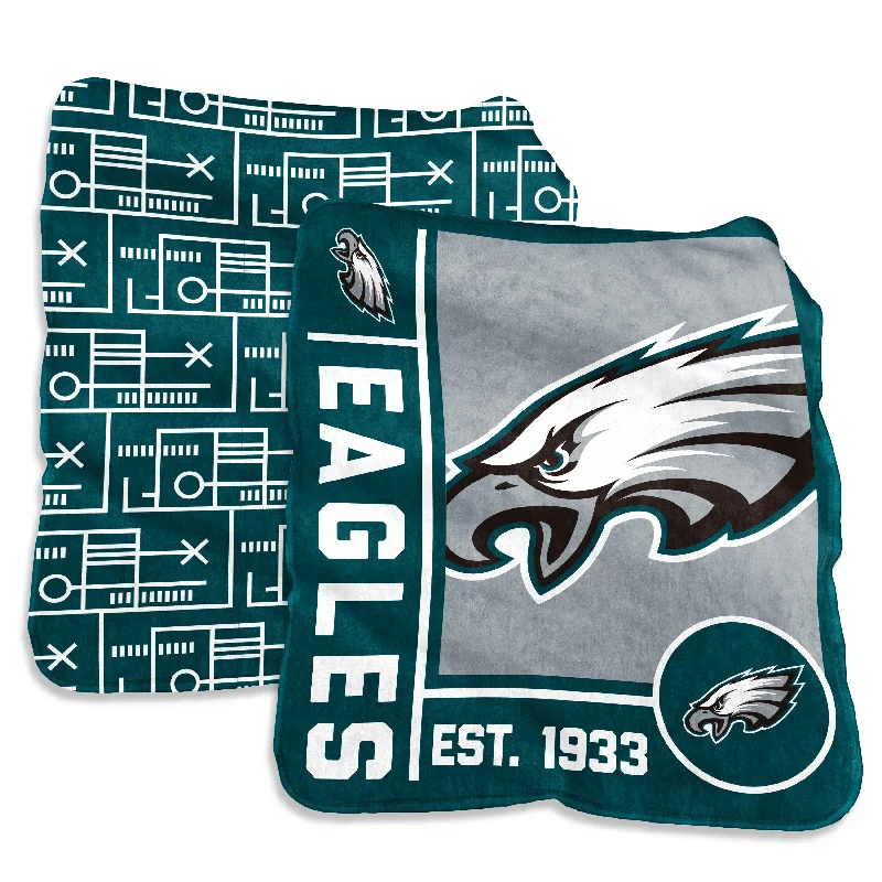 Team Home Textiles for Kids with Fun and Functional Designs-Philadelphia Eagles 60x70 Super Plush Blanket