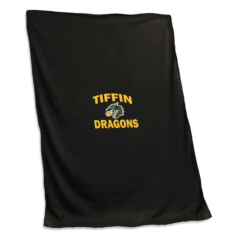 Team Home Textiles for Fans Who Want to Show Their Team Pride-Tiffin University Screened Sweatshirt Blanket