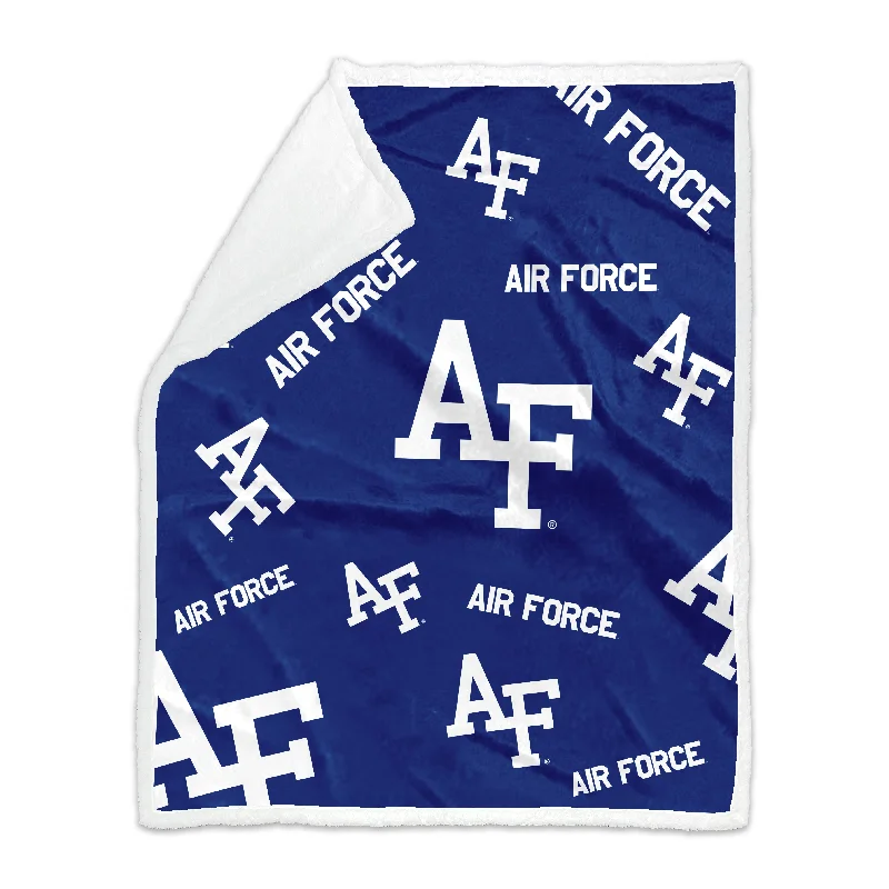 Team Home Textiles for Family Rooms with Team Spirit-Air Force Academy 50x60 Plush Sherpa Throw