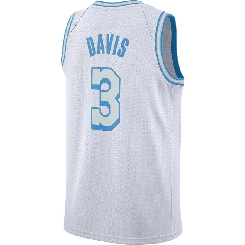 Basketball Jersey for Streetwear and Casual Looks-LA.Lakers #3 Anthony Davis 2020-21 Swingman Jersey White City Edition Stitched American Basketball Jersey