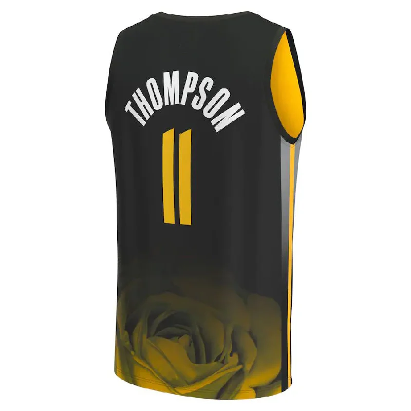 Breathable Mesh Basketball Jersey for Better Airflow-G.State Warriors #11 Klay Thompson Fanatics Branded 2022-23 Fastbreak Jersey City Edition Black Stitched American Basketball Jersey