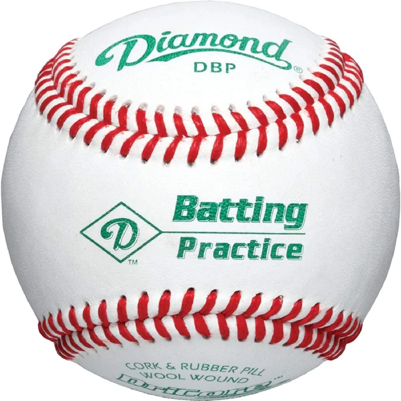 Lightweight Baseball for Speed and Agility Training-Diamond DBP Collegiate Practice Leather Baseball