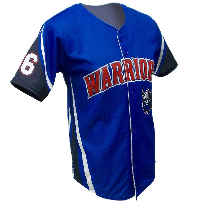 Comfortable Fitted Baseball Jersey for Active Use-SBL 1023F - Full-Button Baseball Jersey