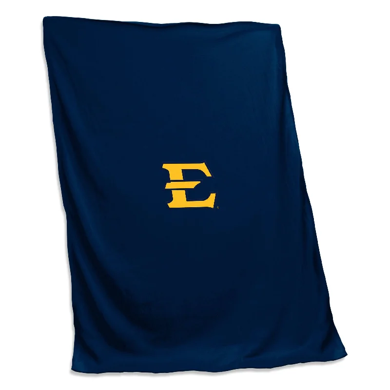 Basketball-Themed Team Home Textiles for Fan-Centered Spaces-East TN State  Sweatshirt Blanket (Screened)