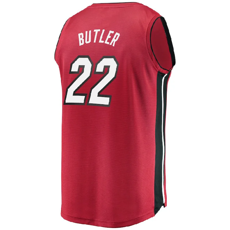 Youth Basketball Jersey for Kids and Teens-M.Heat #22 Jimmy Butler Fanatics Branded Fast Break Replica Player Jersey  Red Stitched American Basketball Jersey