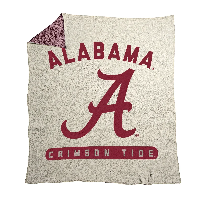 Custom Bedding Sets with Team Logos for Ultimate Fan Comfort-Alabama Prime Luxe Dreams Throw