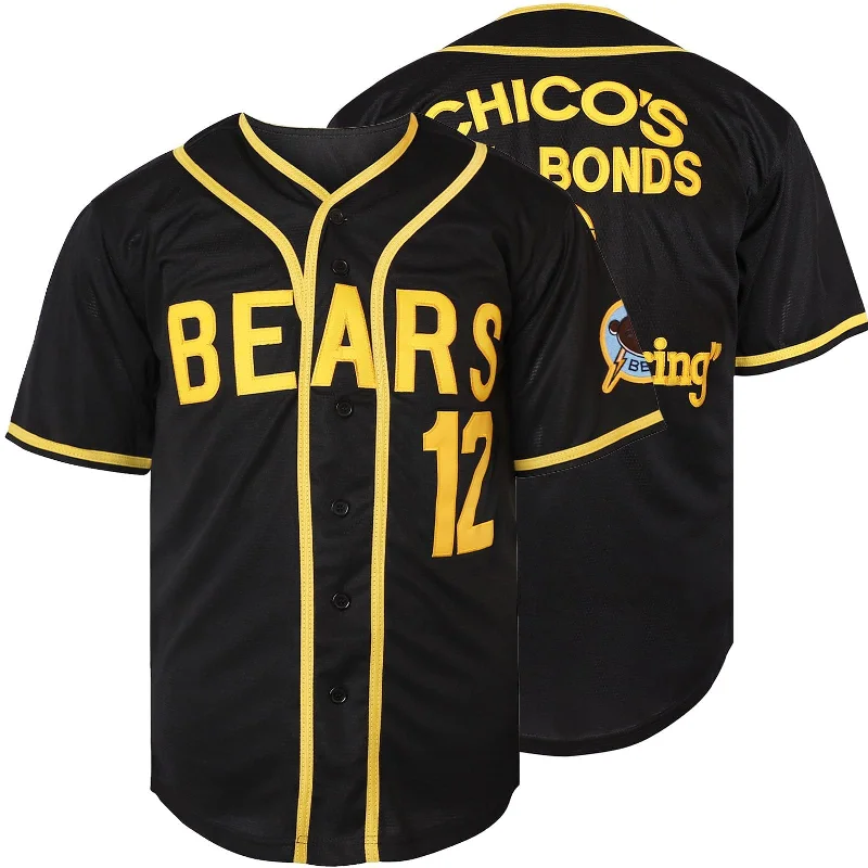 Custom Baseball Jersey for Birthday Parties-The Bad News Bears #12 Tanner Boyle Baseball Jersey Black