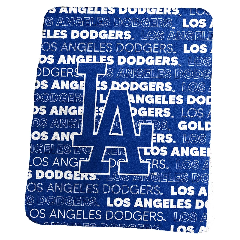 Soft and Cozy Team Home Textiles for Relaxing After Games-LA Dodgers Classic Fleece Throw